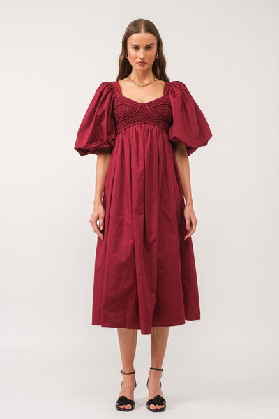 Eloise maxi dress in cognac