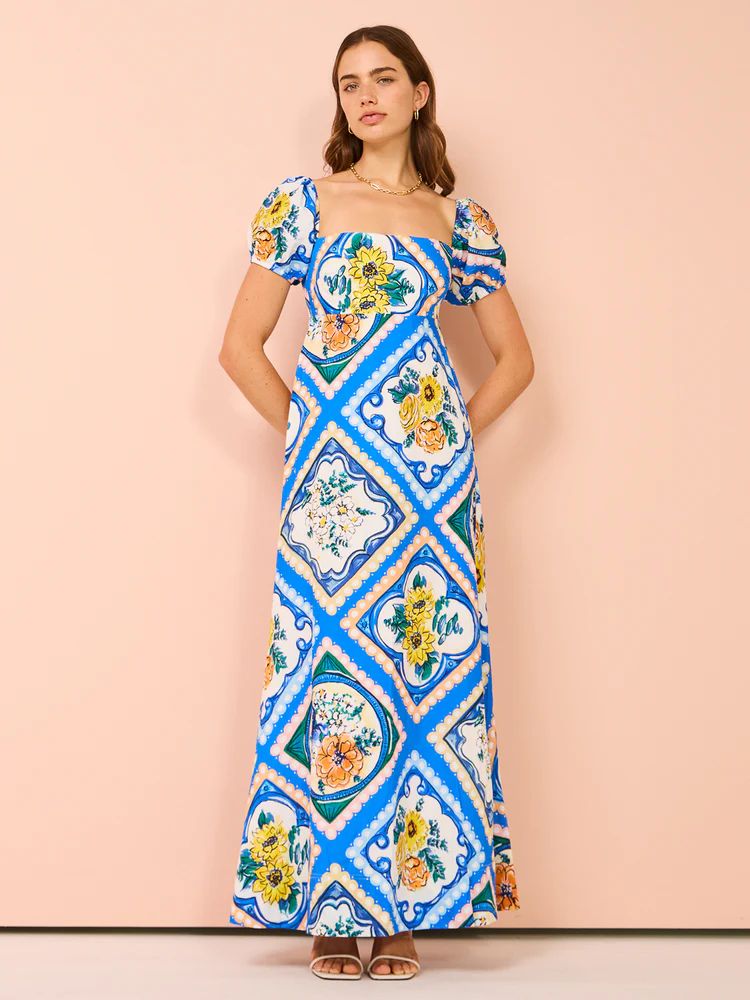 Tribal maxi dress