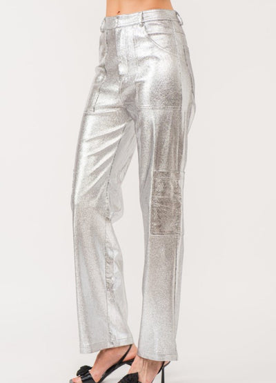 Gaia utility pants in silver