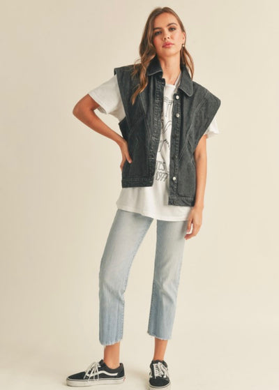 Tupelo denim vest jacket