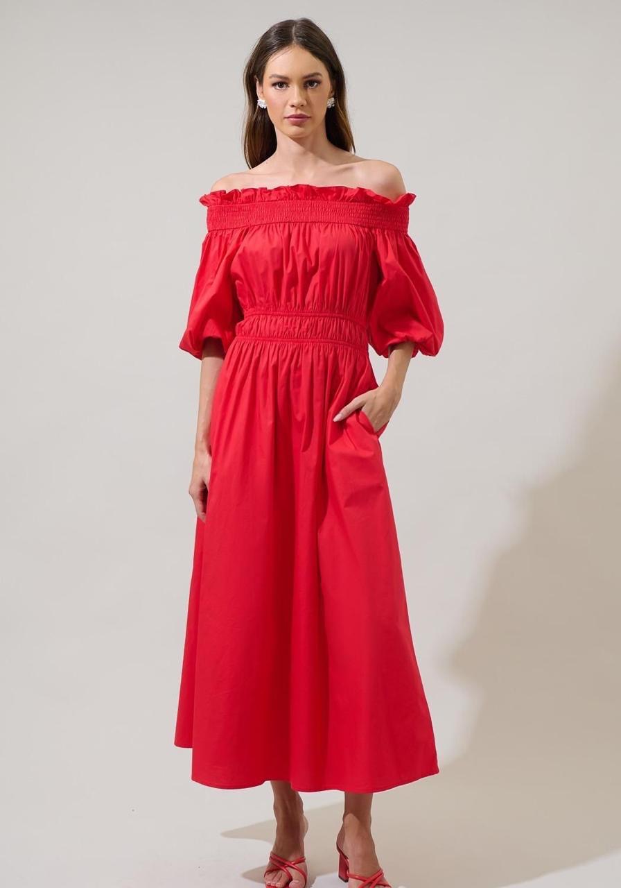 Ashton off shoulder dress