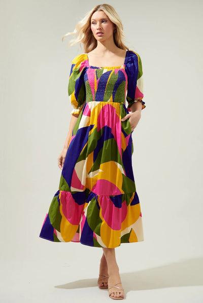 Rio Abstract Maxi Dress