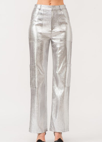 Gaia utility pants in silver