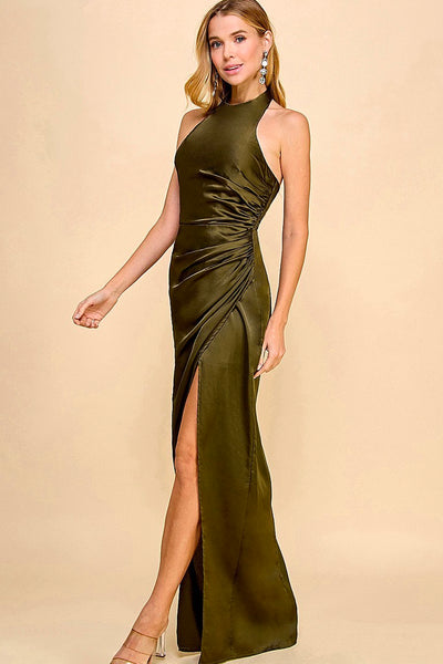 Veronika army green gown