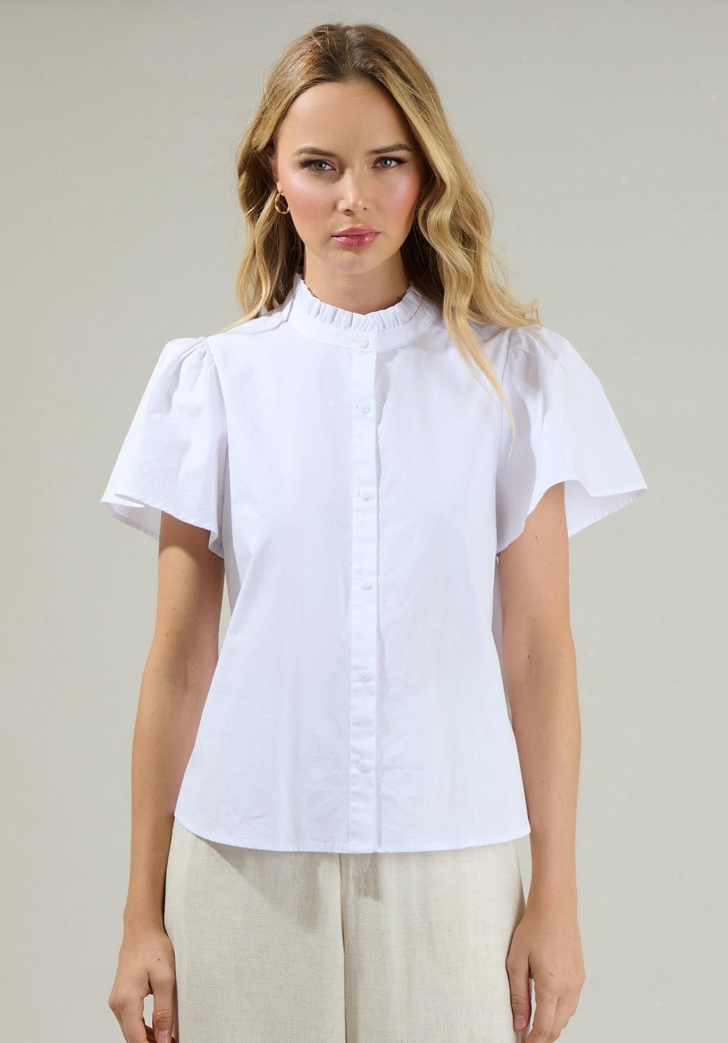 Yolene button up blouse