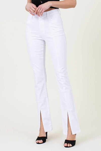 Carrie open toe white jean