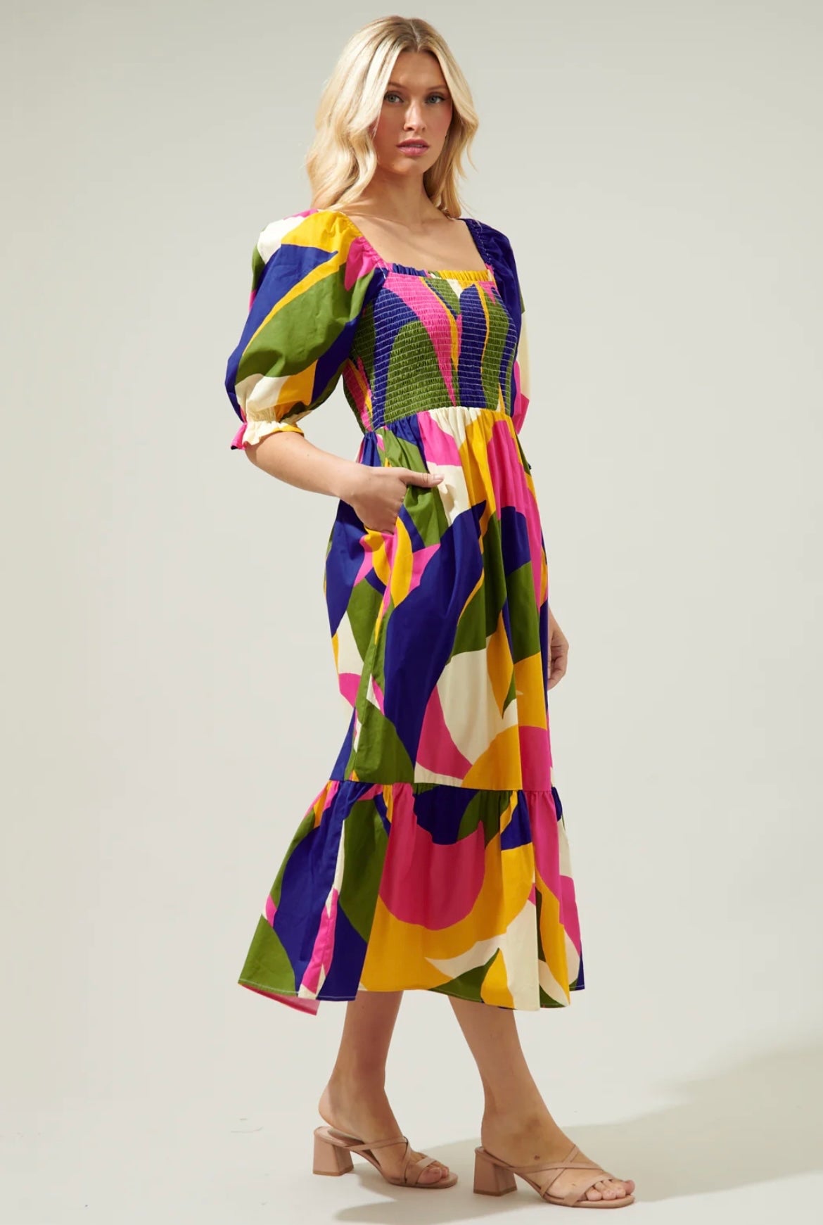 Rio Abstract Maxi Dress