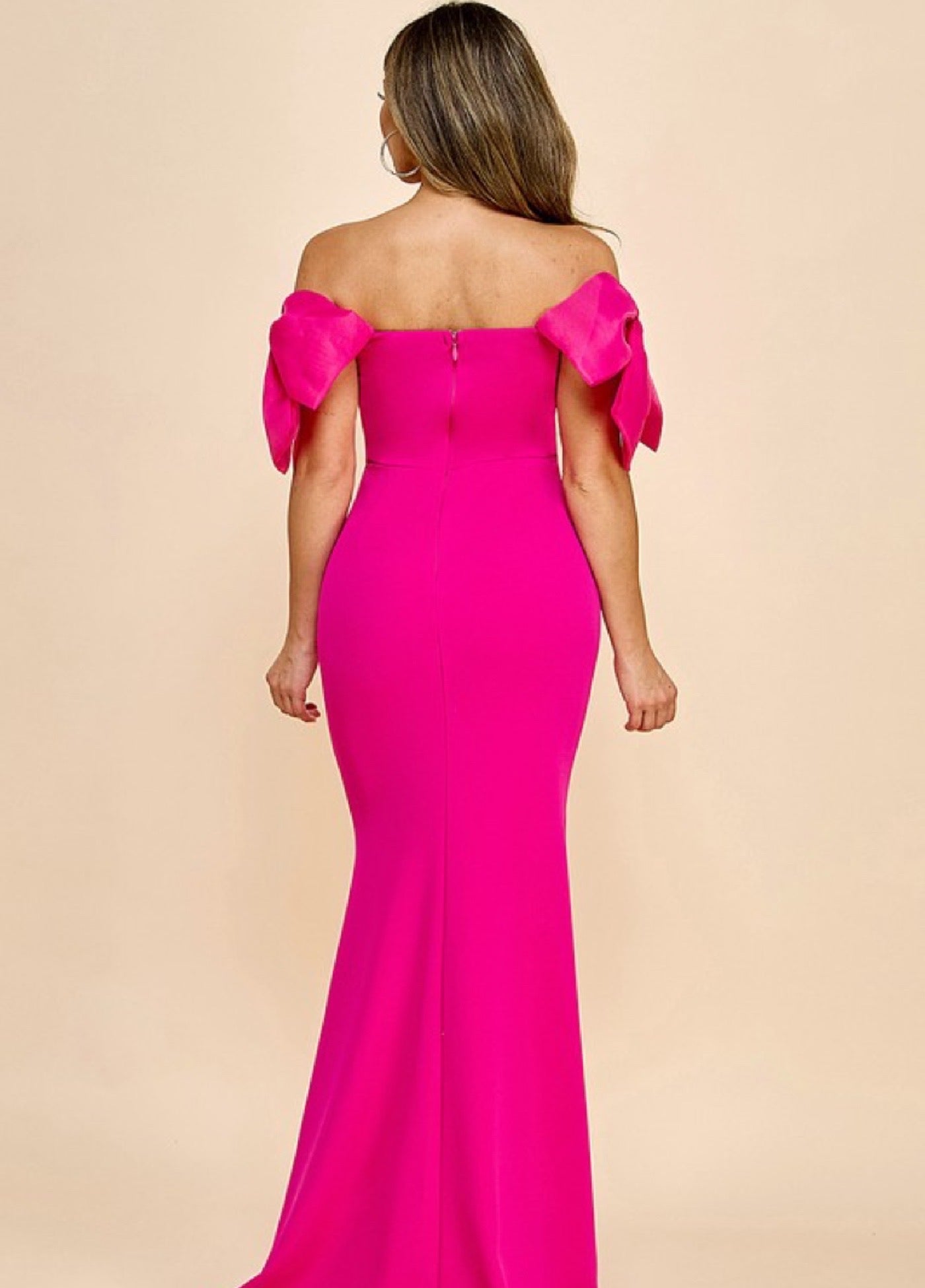 Alaya bow pink gown