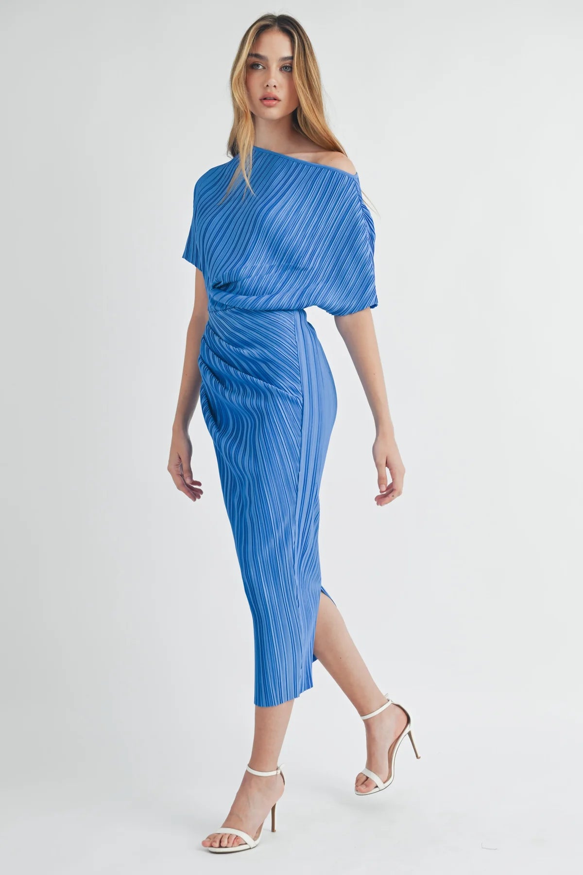 Bonni blue midi dress