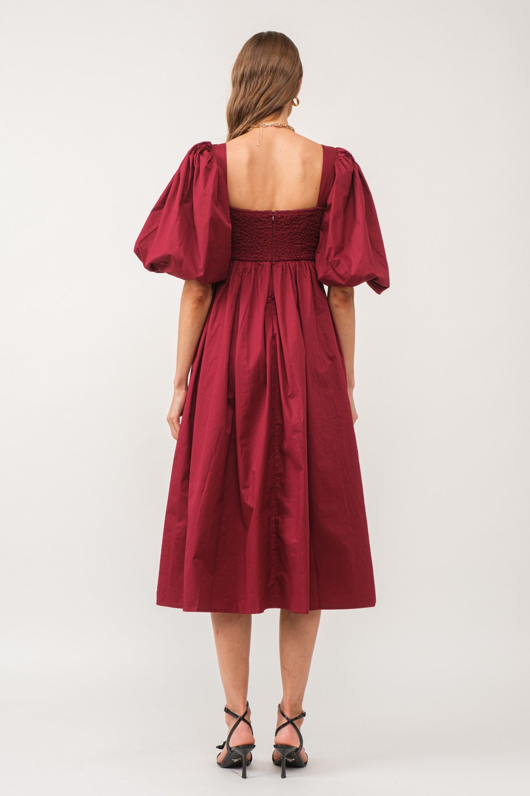 Eloise maxi dress in cognac