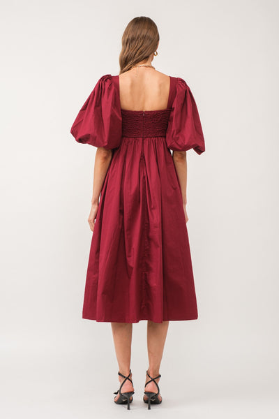 Eloise maxi dress in cognac