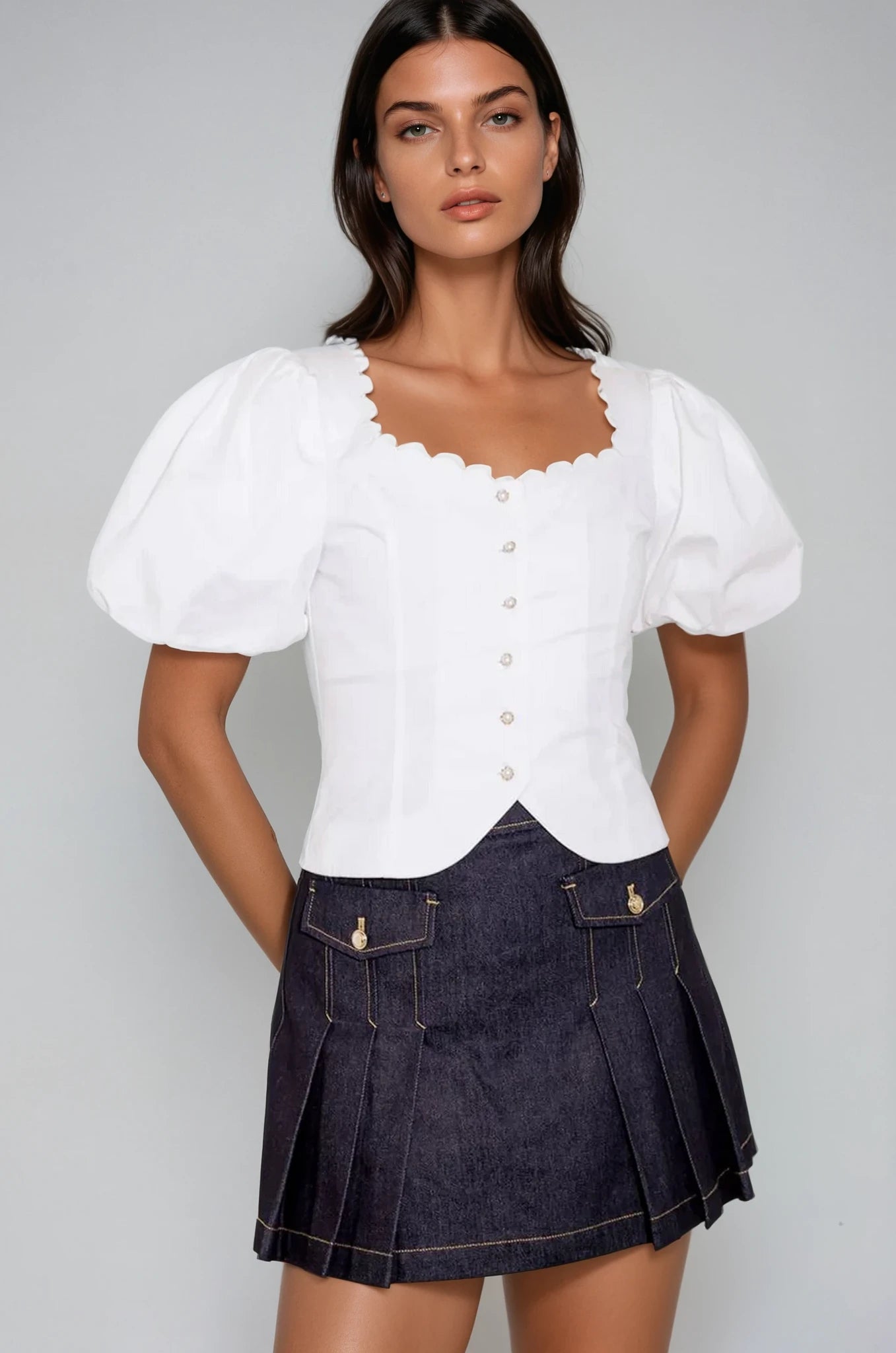 Kater puff sleeve top