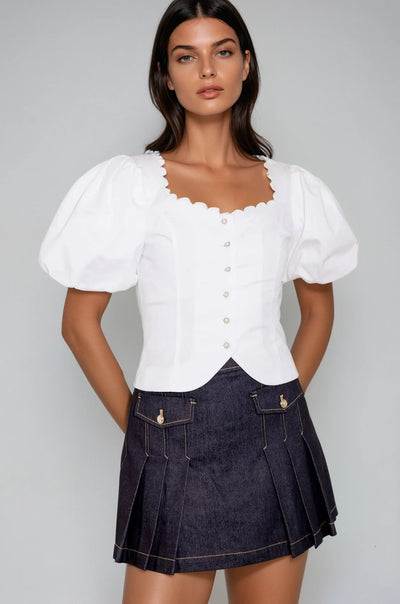 Kater puff sleeve top