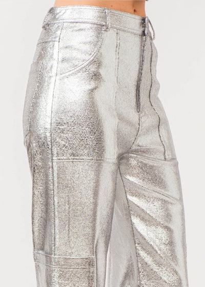 Gaia utility pants in silver