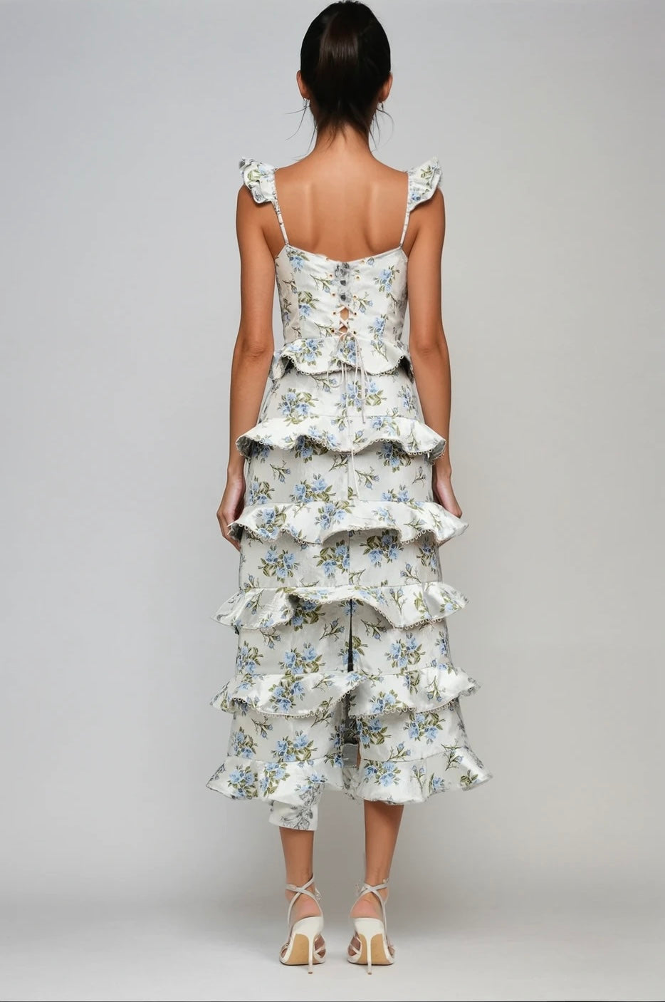 Elle tiered midi dress