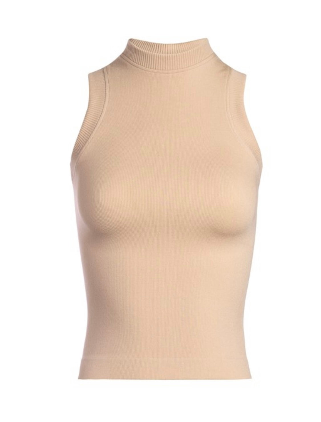 Halter tank top in sand