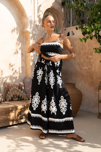 Tropical icon pant set