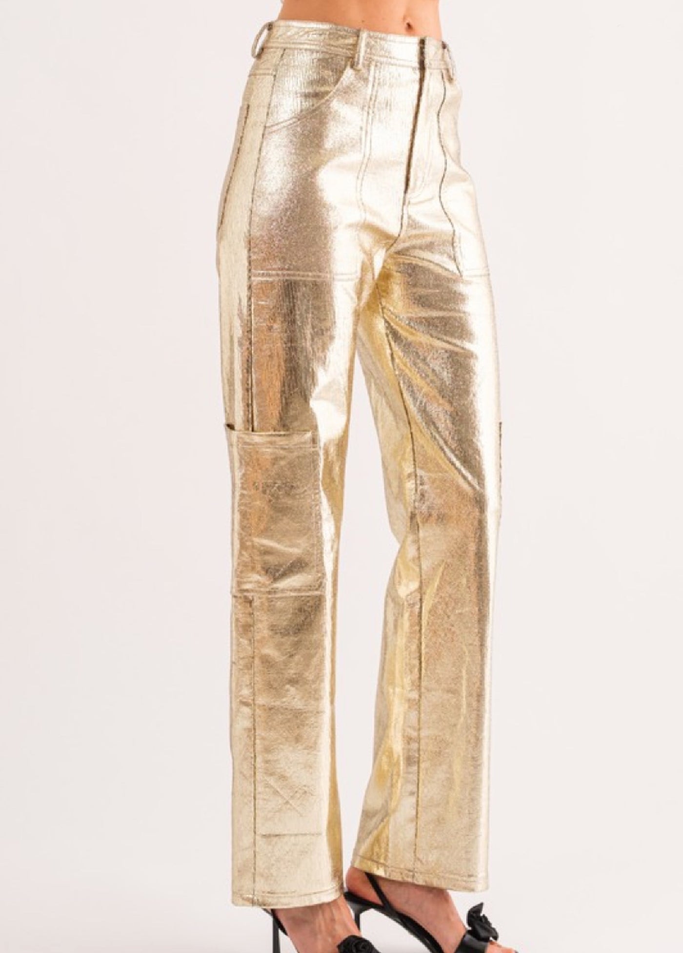 Gaia utility pants in gold