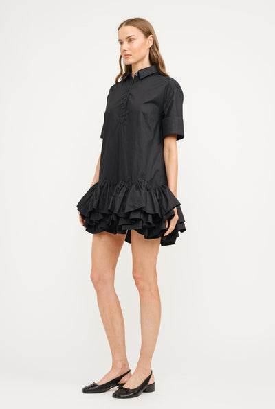 Ivanna flounce hem mini dress