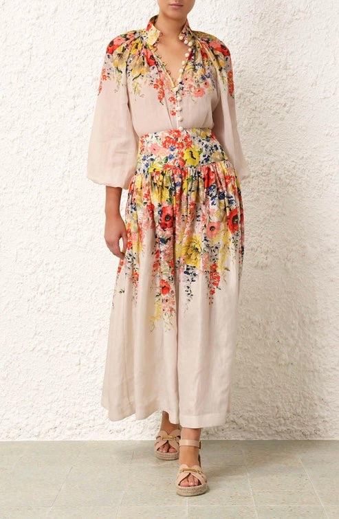 Alight floral blouse and skirt set