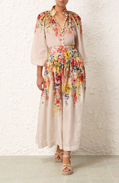 Alight floral blouse and skirt set