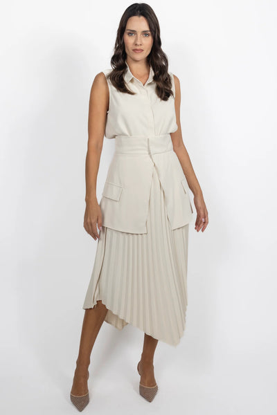 Eleonora pleated skirt set