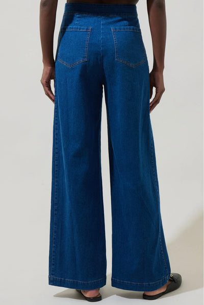 Jamie denim wide leg pant