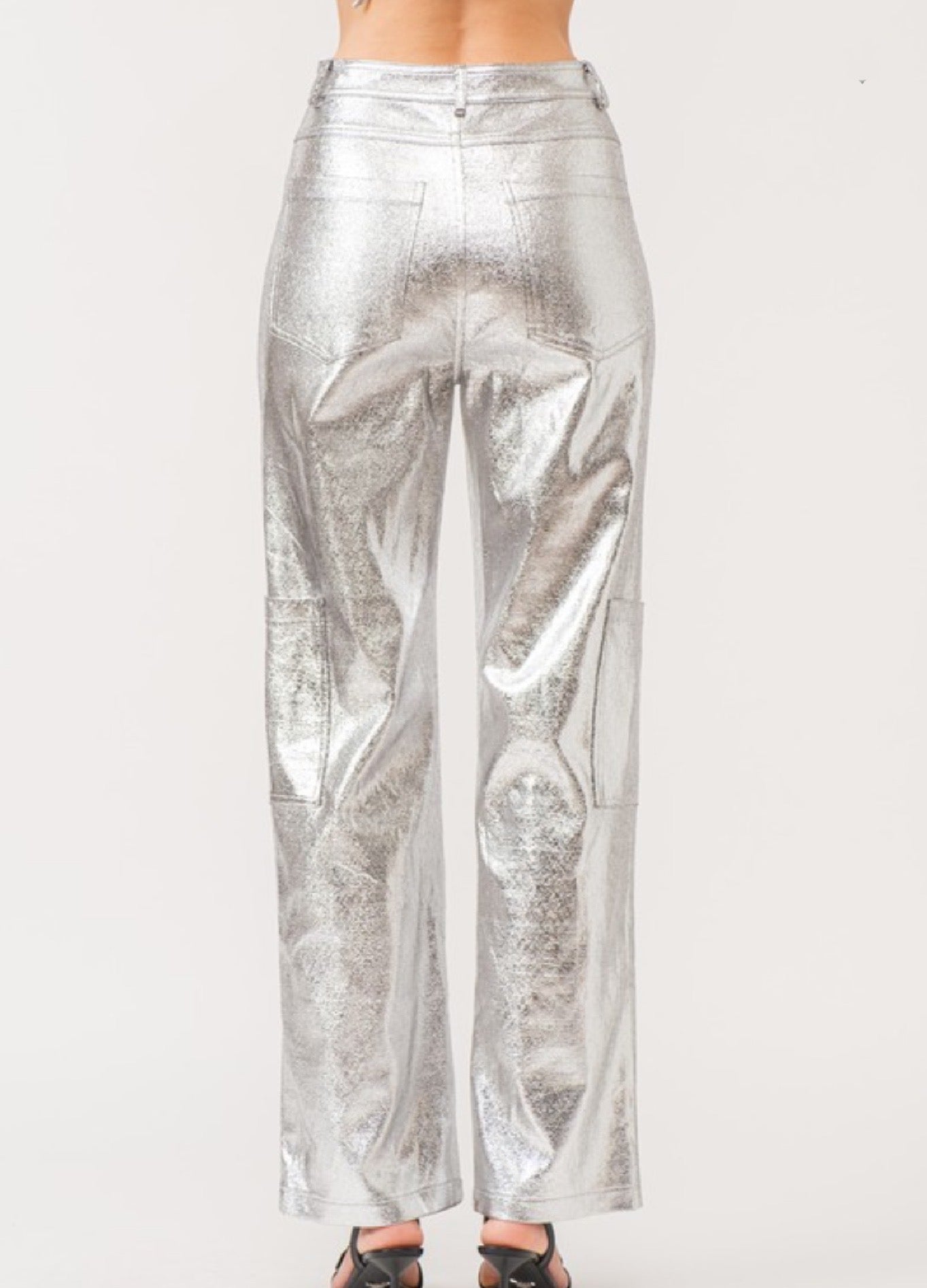 Gaia utility pants in silver