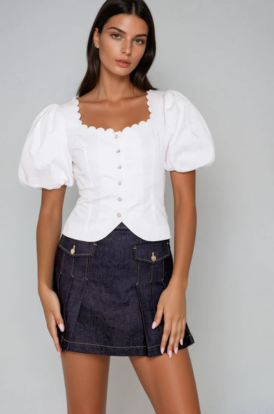 Kater puff sleeve top