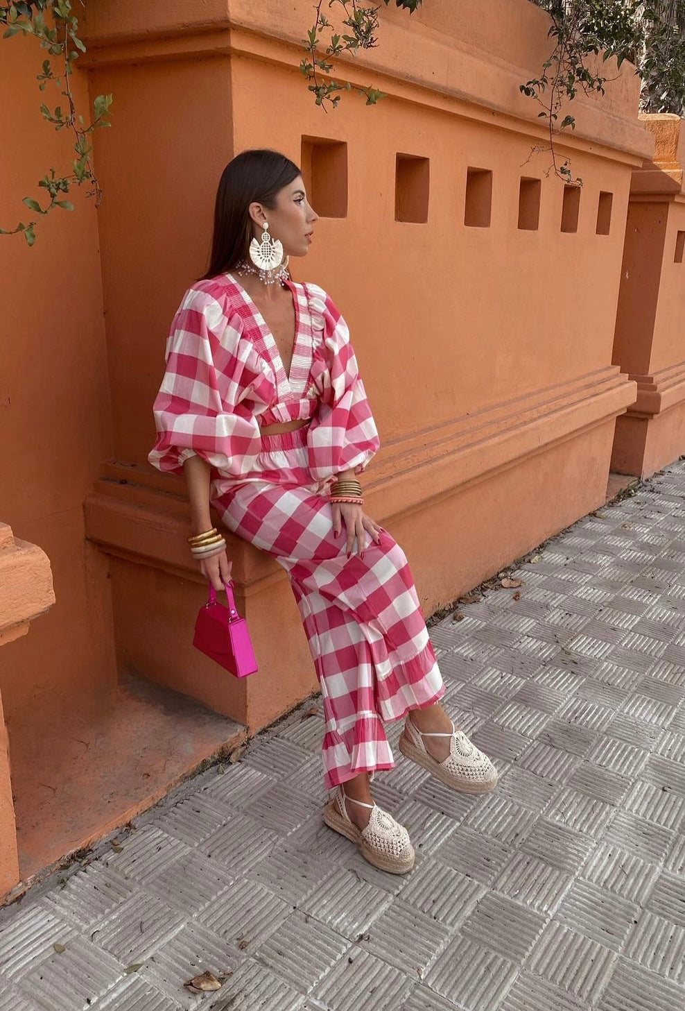 Amelie checkered set