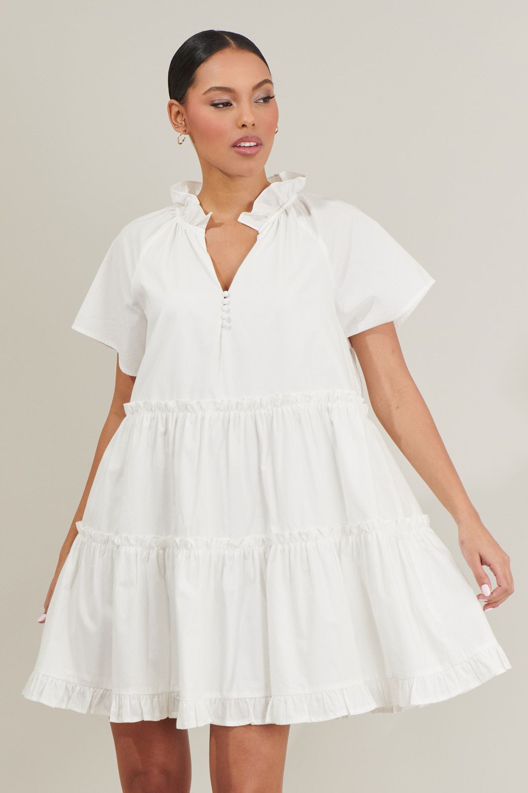 Fallah mini poplin dress