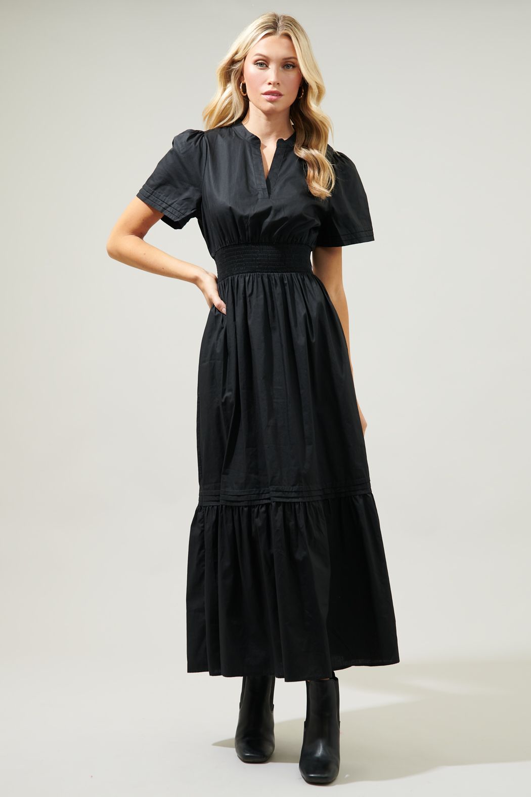 Belraj poplin maxi dress