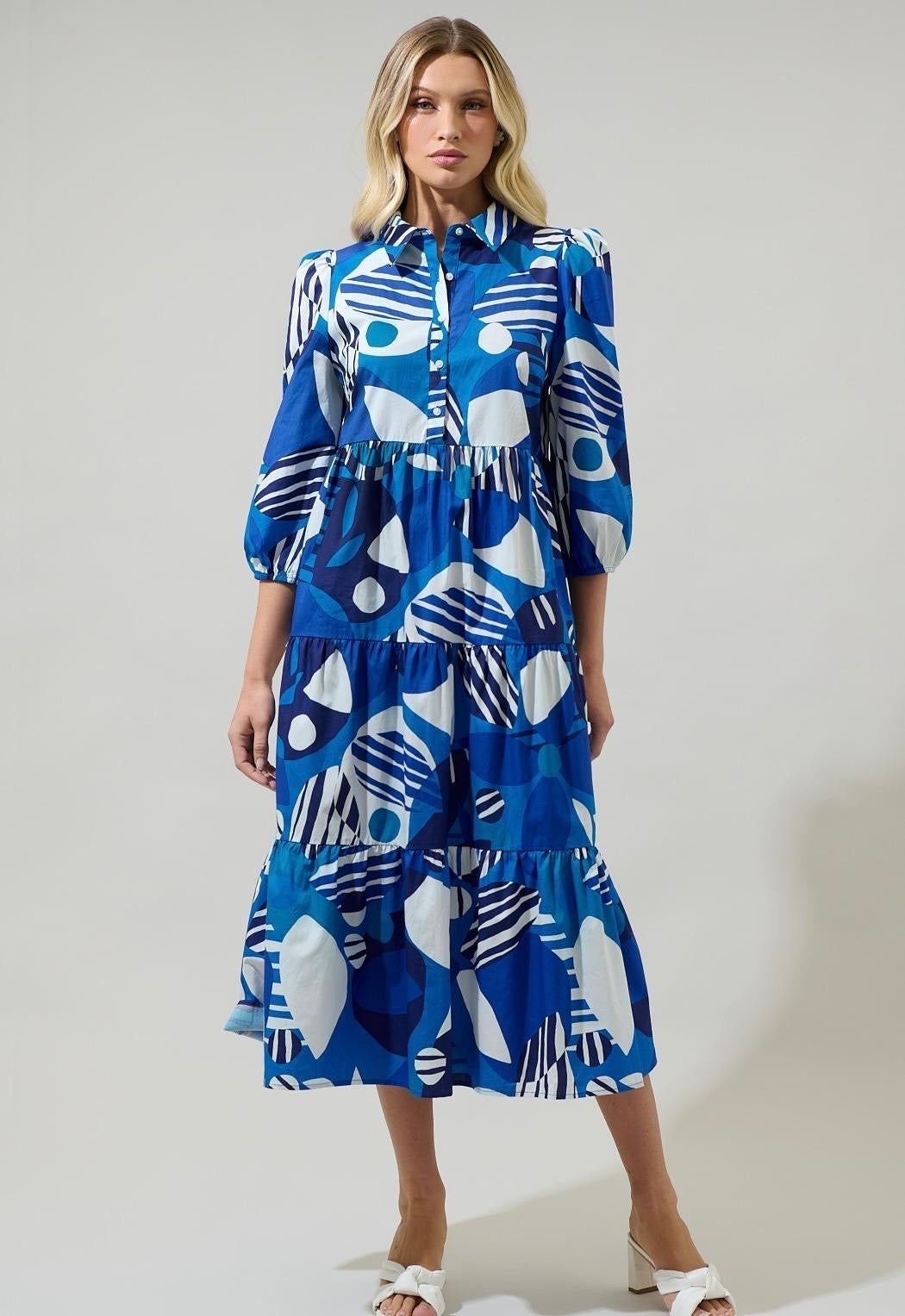 Lexi poplin midi dress