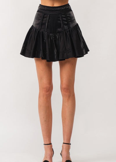 Cote skirt in black