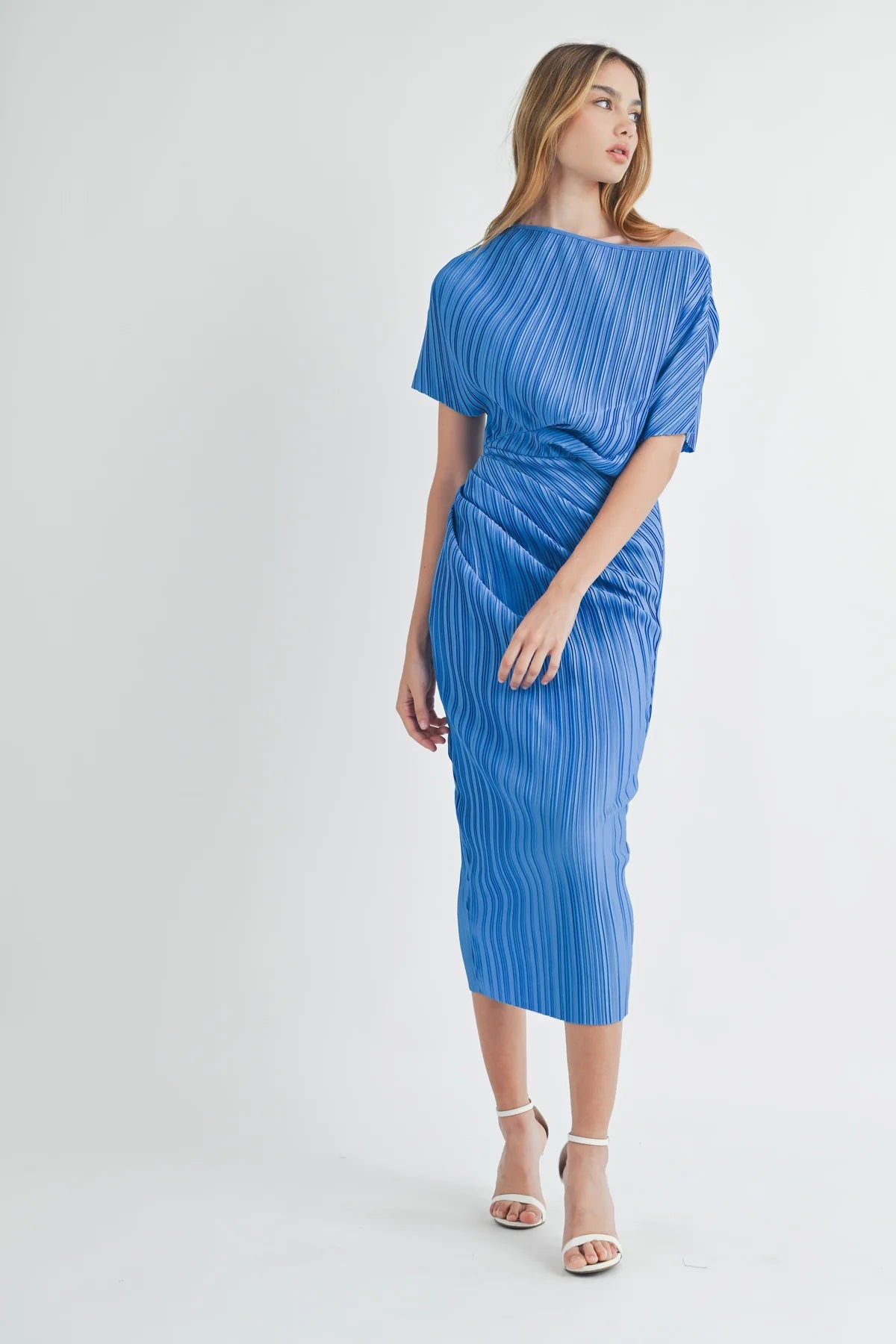 Bonni blue midi dress