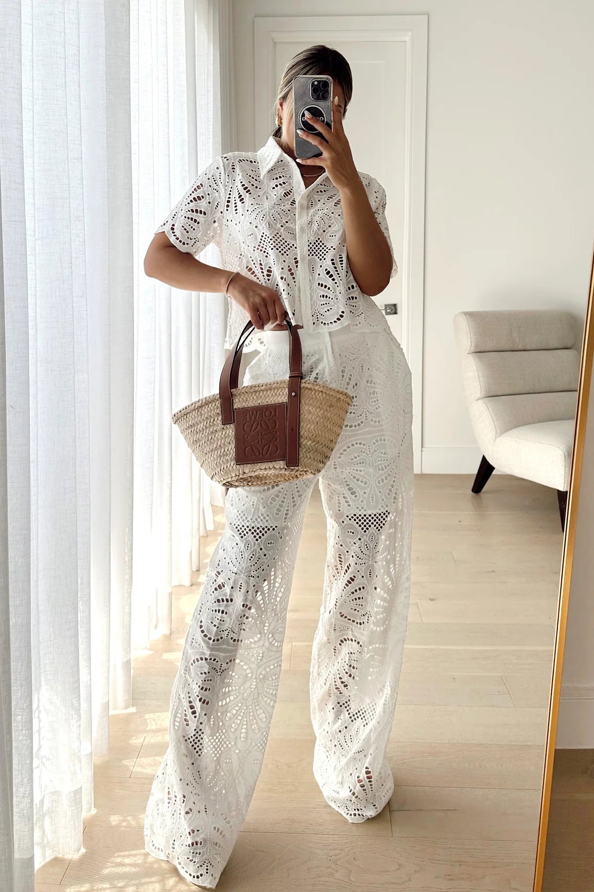 Denis lace pant set