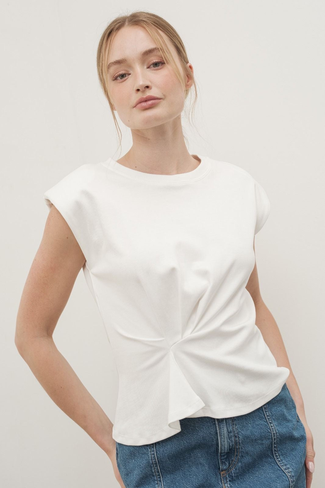 Elsie blouse in white