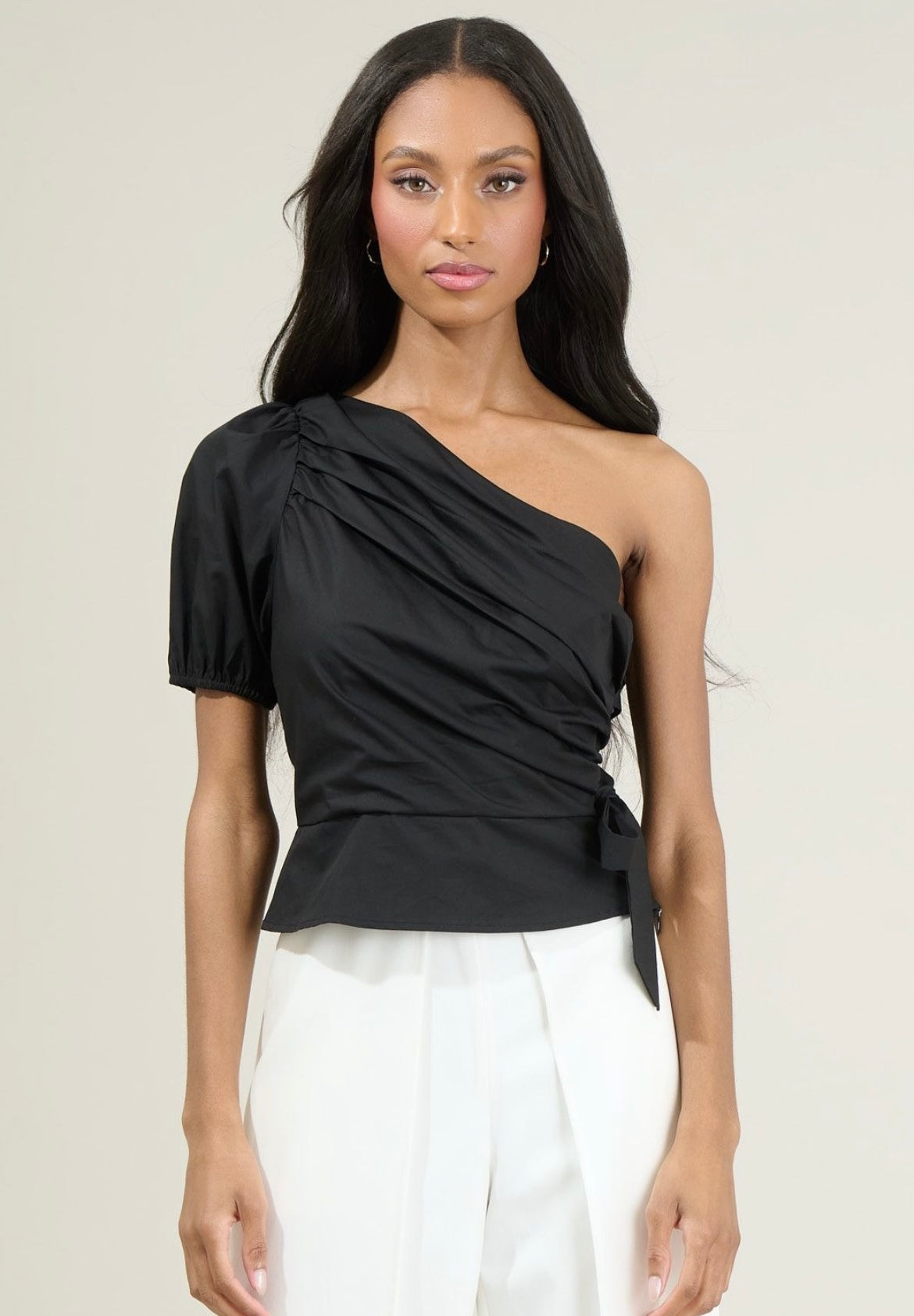 Glenn one shoulder top