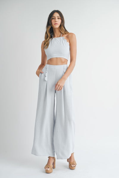 Eli linen top and pant set