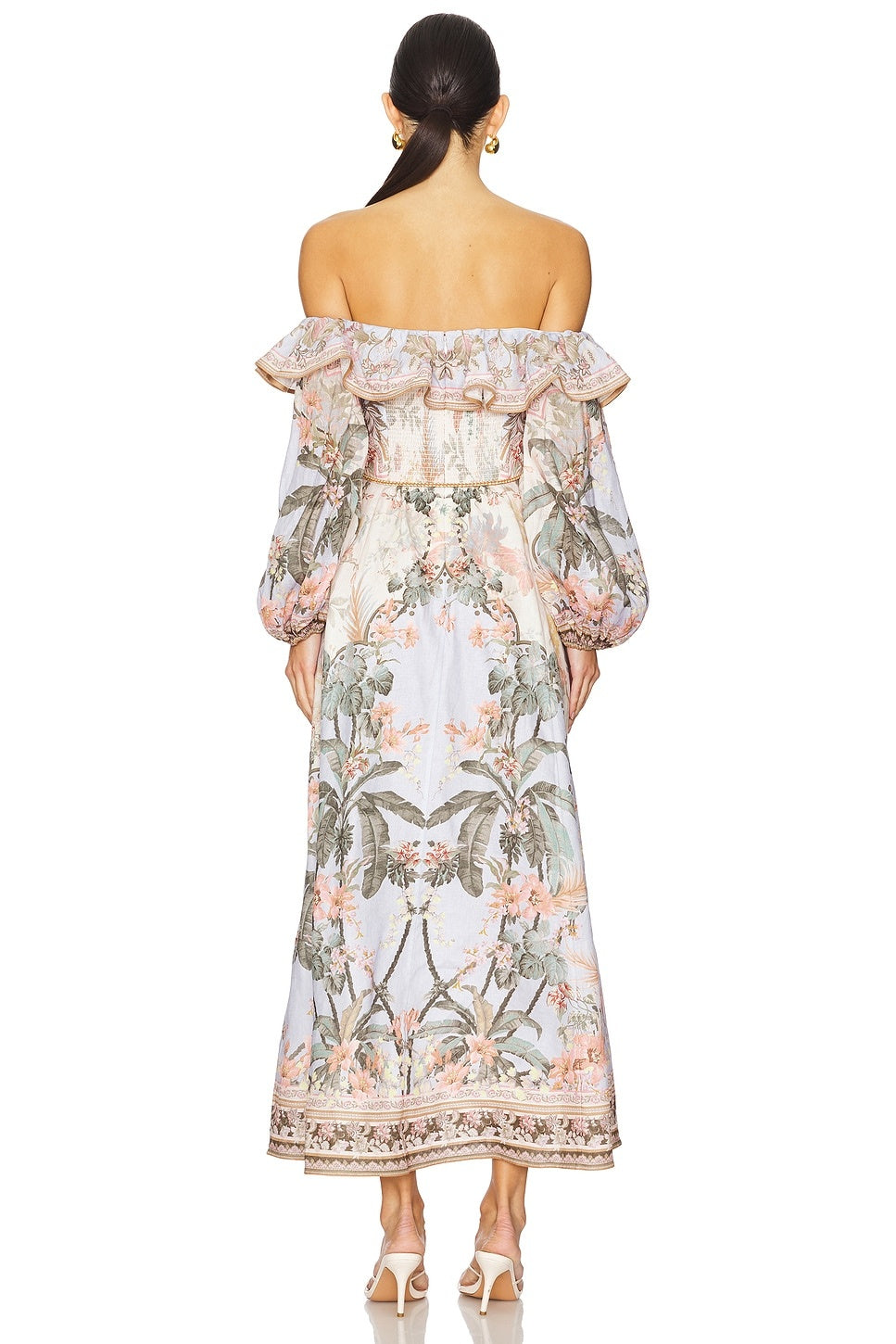 Wylie off shoulder midi dress