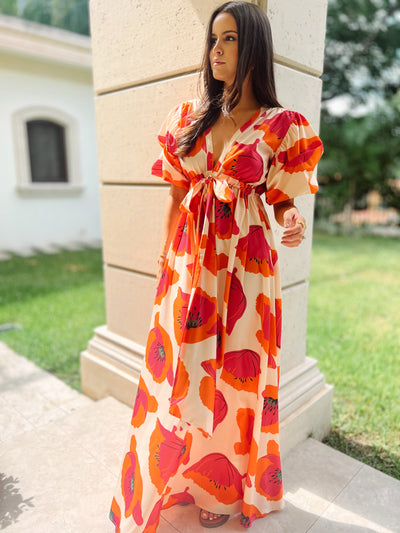 Marea maxi dress in flower print