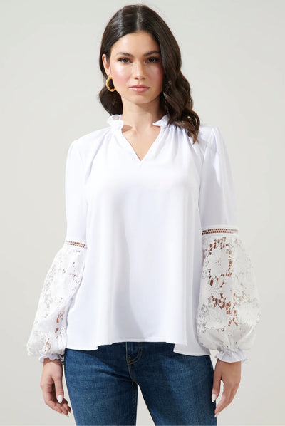 Vasquez balloon sleeve blouse