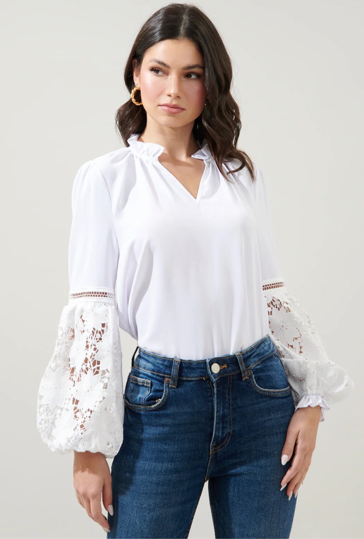 Vasquez balloon sleeve blouse