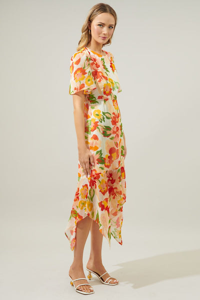 Ray of sun midi dress