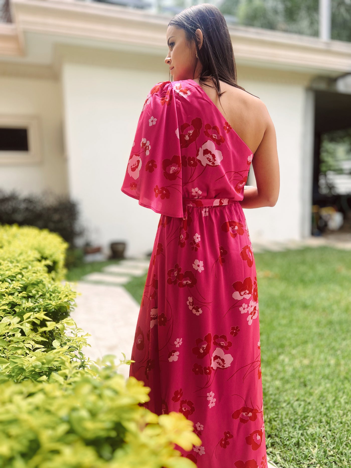 Cherry blossom maxi dress