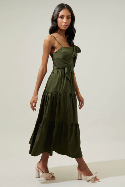 Helene tiered maxi dress