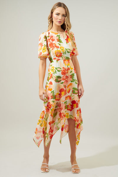 Ray of sun midi dress