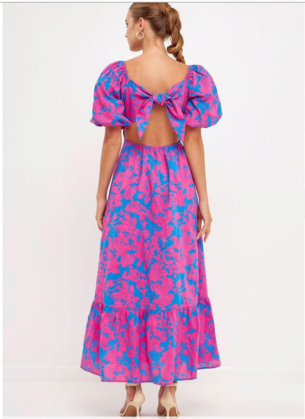 Free the roses maxi dress