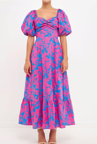 Free the roses maxi dress