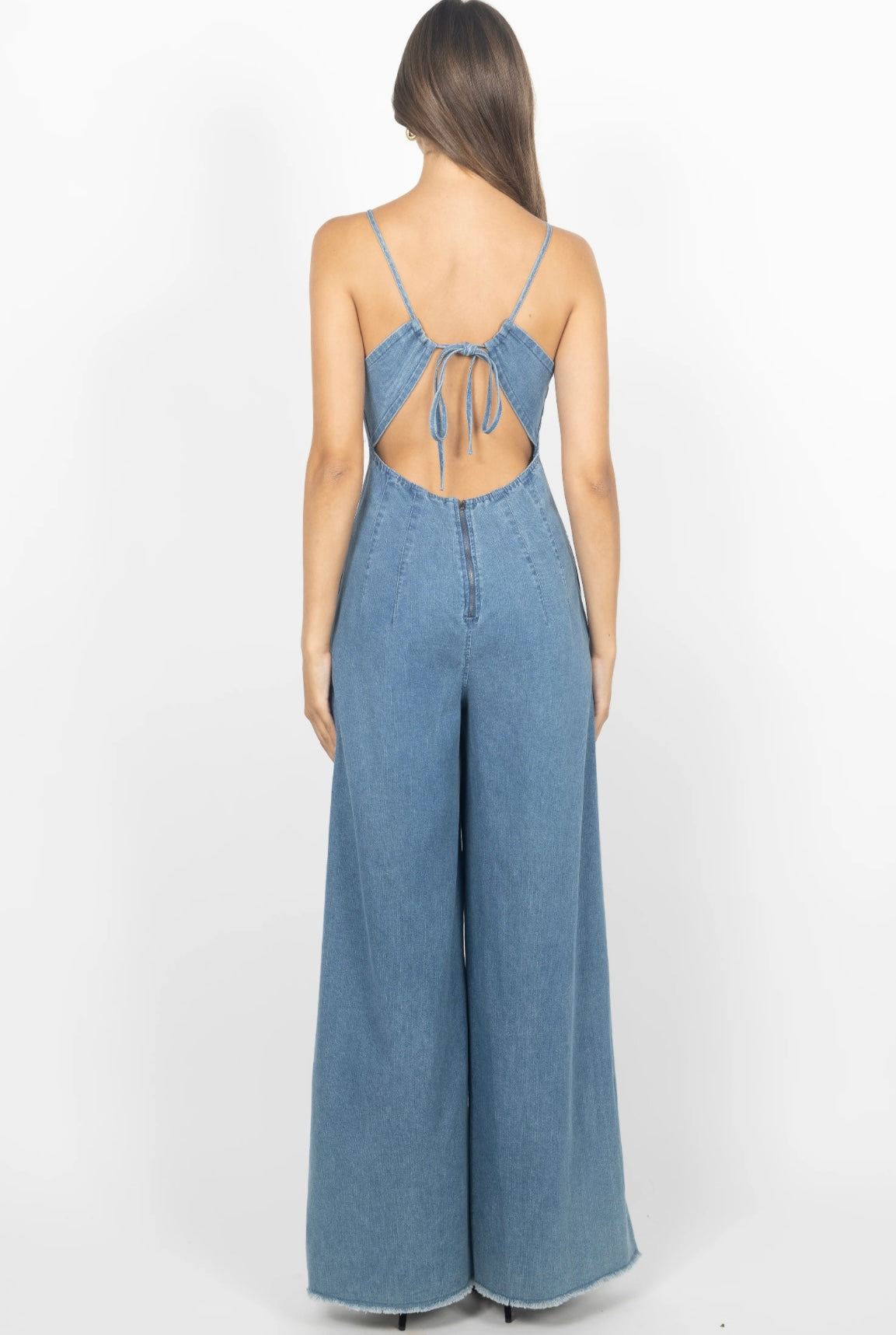 Soul ties denim jumpsuit